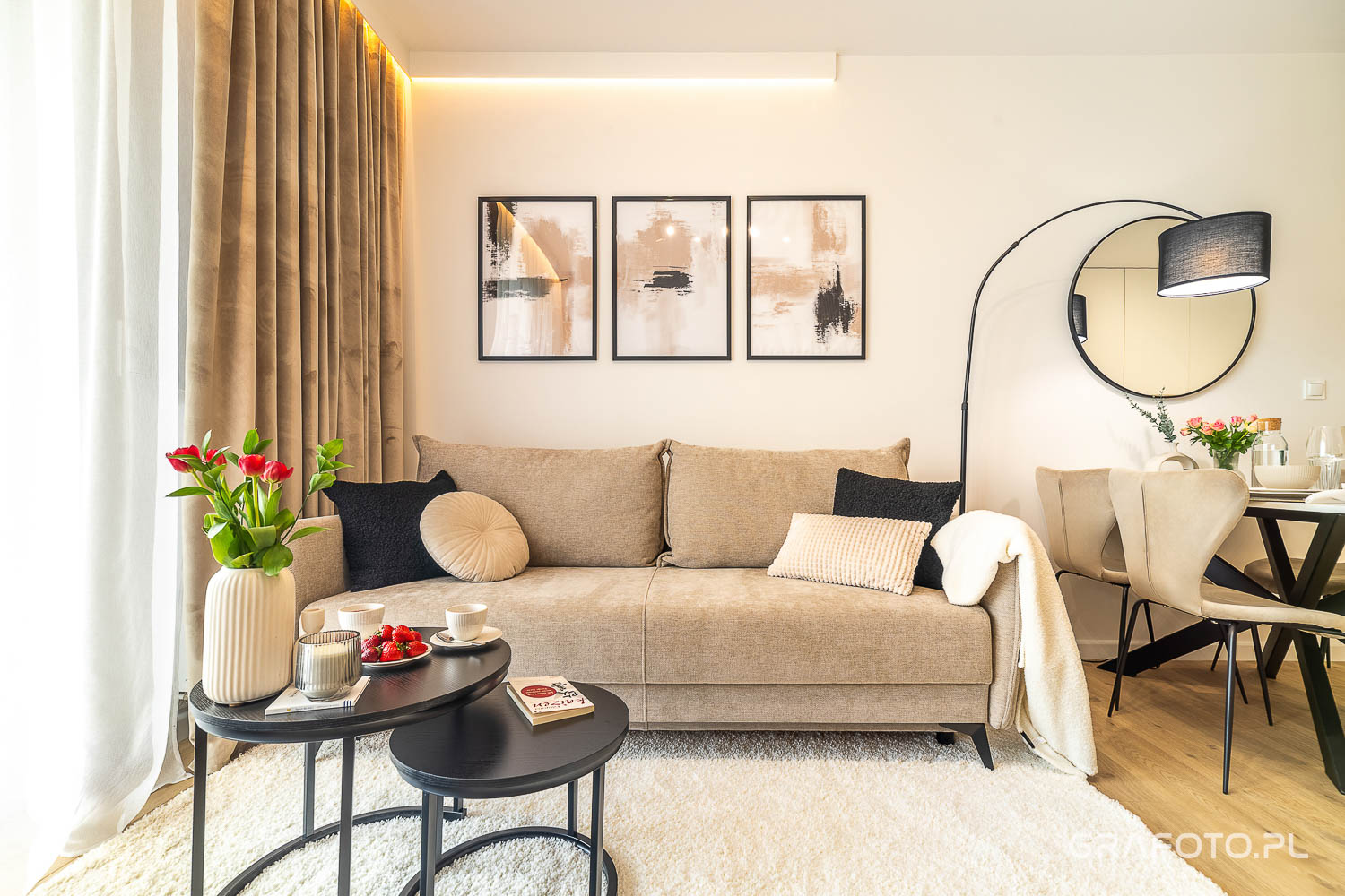 Professionelles Fotoshooting einer Wohnung